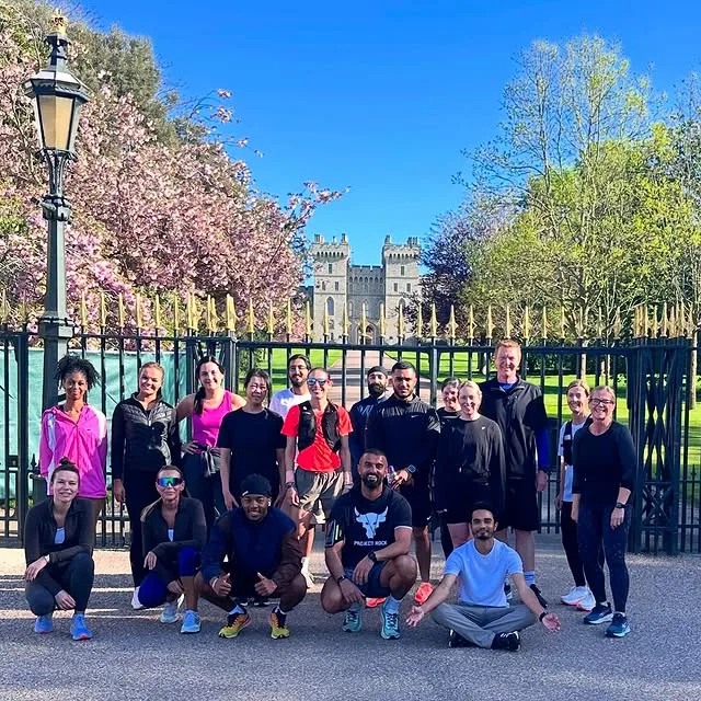 The Açai Club community out together on a Sunday morning